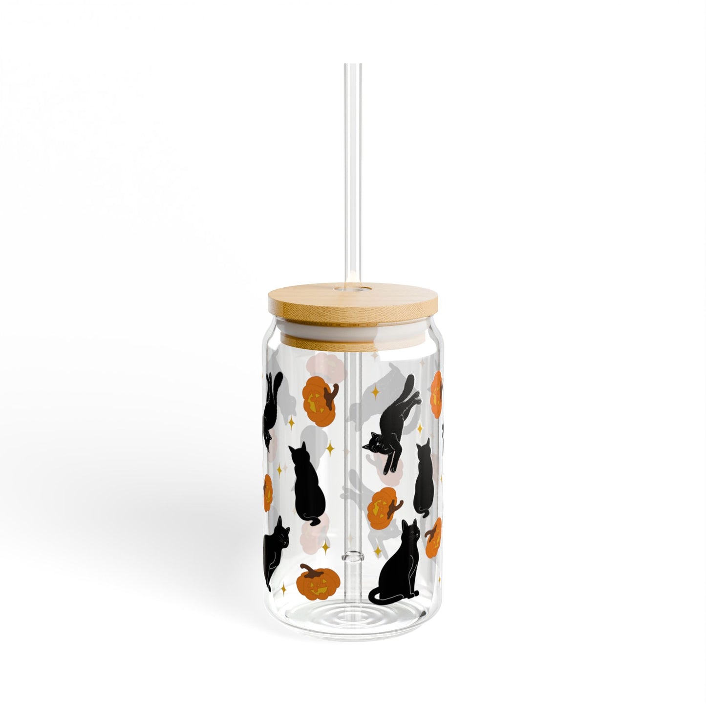 Black Cat Pumpkin Patch, Halloween Decor, Gift for Cat Lovers, Fall Drinks, Cute Halloween Kitchenware, Black Cat Party Supplies