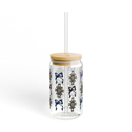 Midnight Gallery Glass Can Cup , Stylish Drinkware, Perfect for Parties, Gifts, Home Decor, Sustainable Living