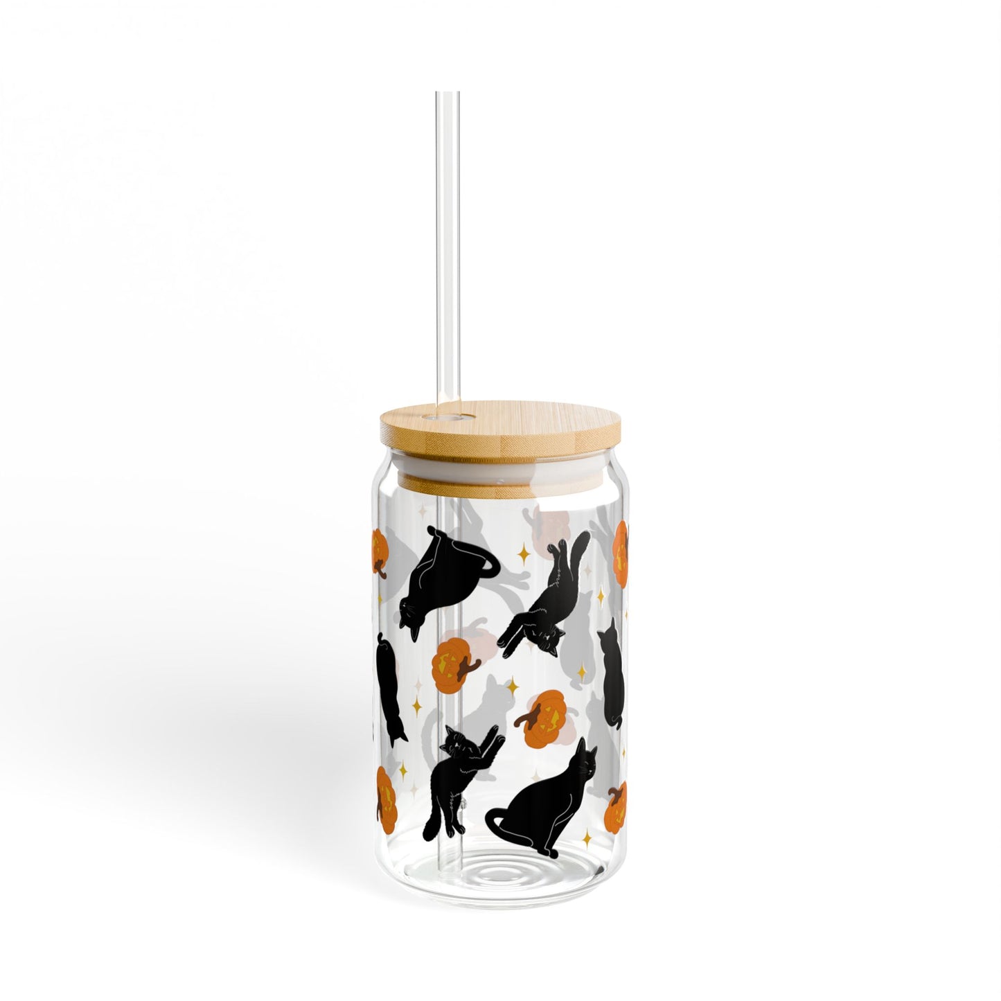 Black Cat Pumpkin Patch, Halloween Decor, Gift for Cat Lovers, Fall Drinks, Cute Halloween Kitchenware, Black Cat Party Supplies