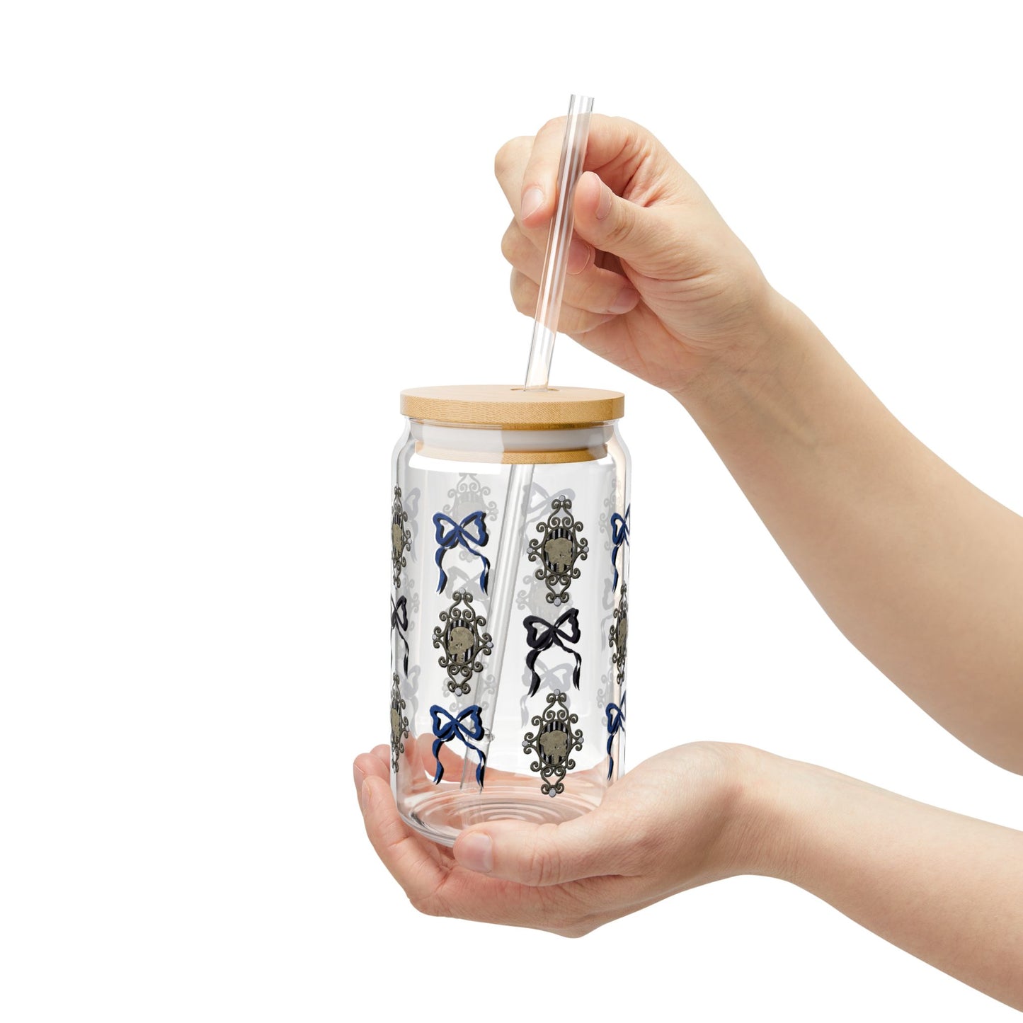 Midnight Gallery Glass Can Cup , Stylish Drinkware, Perfect for Parties, Gifts, Home Decor, Sustainable Living