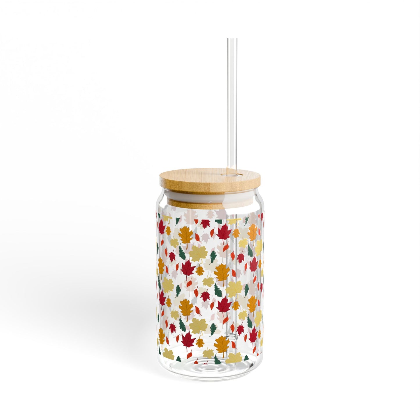 Sweater Weather Vibes Sipper Glass, 16oz - Eco-Friendly Drinkware for Fall Parties, Picnics, Outdoor Events, Gifts