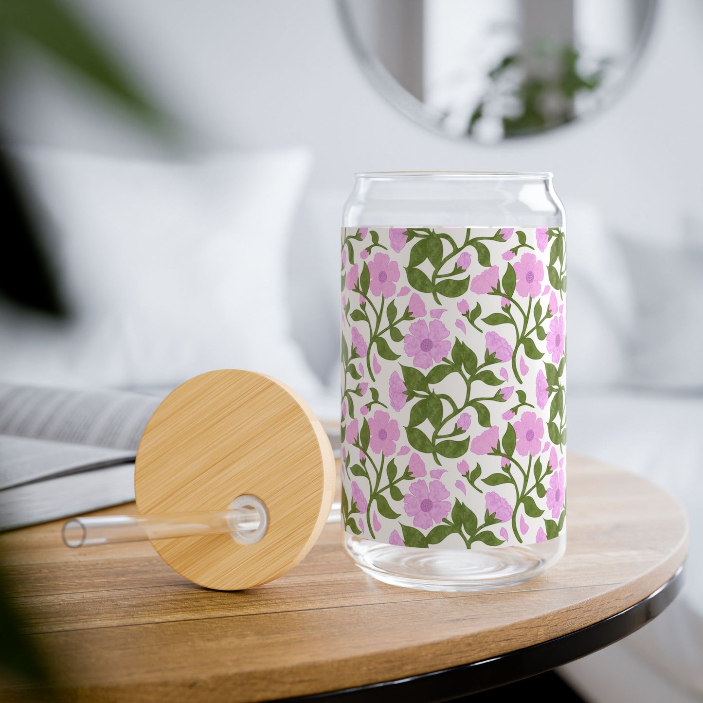 Blooming Grace Sipper Glass, Drinkware for Summer, Eco-Friendly Jar with Straw, Perfect for Picnics and Gardens, Gift for Her, Sustainable [...]